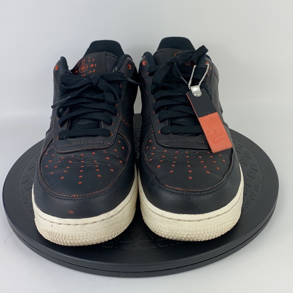 Nike Air Force 1 '07 PRM 'Jewel' Black/Orange CK4392-001 Men's Size 8.5 - Picture 2 of 16